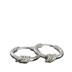 Men's Hoop Handcrafted 925 Sterling Silver Earrings