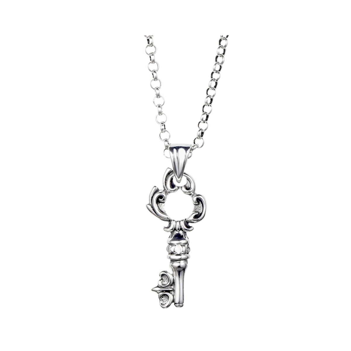 Men's Key-Shaped Pendant Handcrafted 925 Sterling Silver