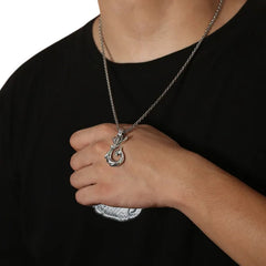 Men's Mermaid Pendant  Handcrafted 925 Sterling Silver