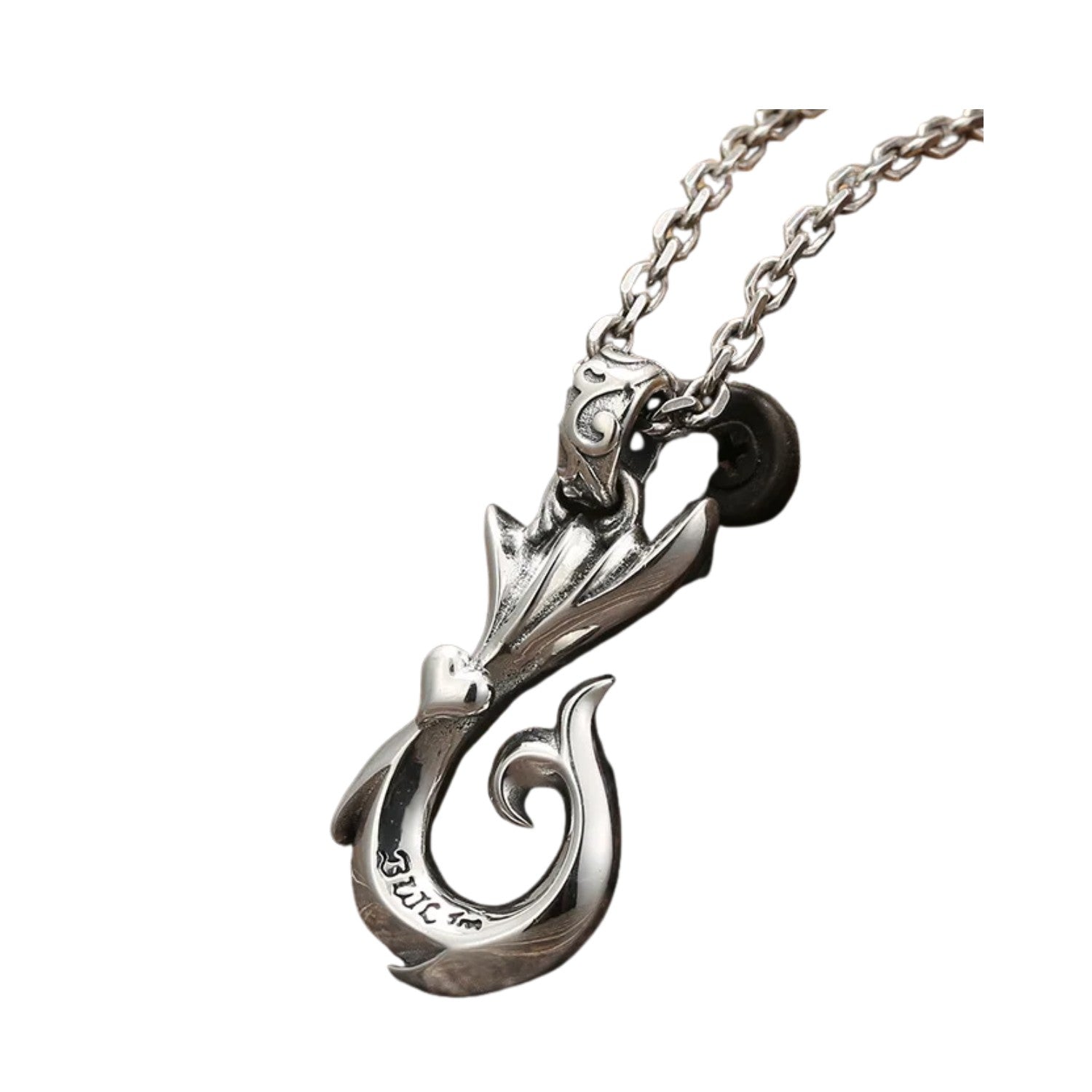 Men's Mermaid Pendant  Handcrafted 925 Sterling Silver
