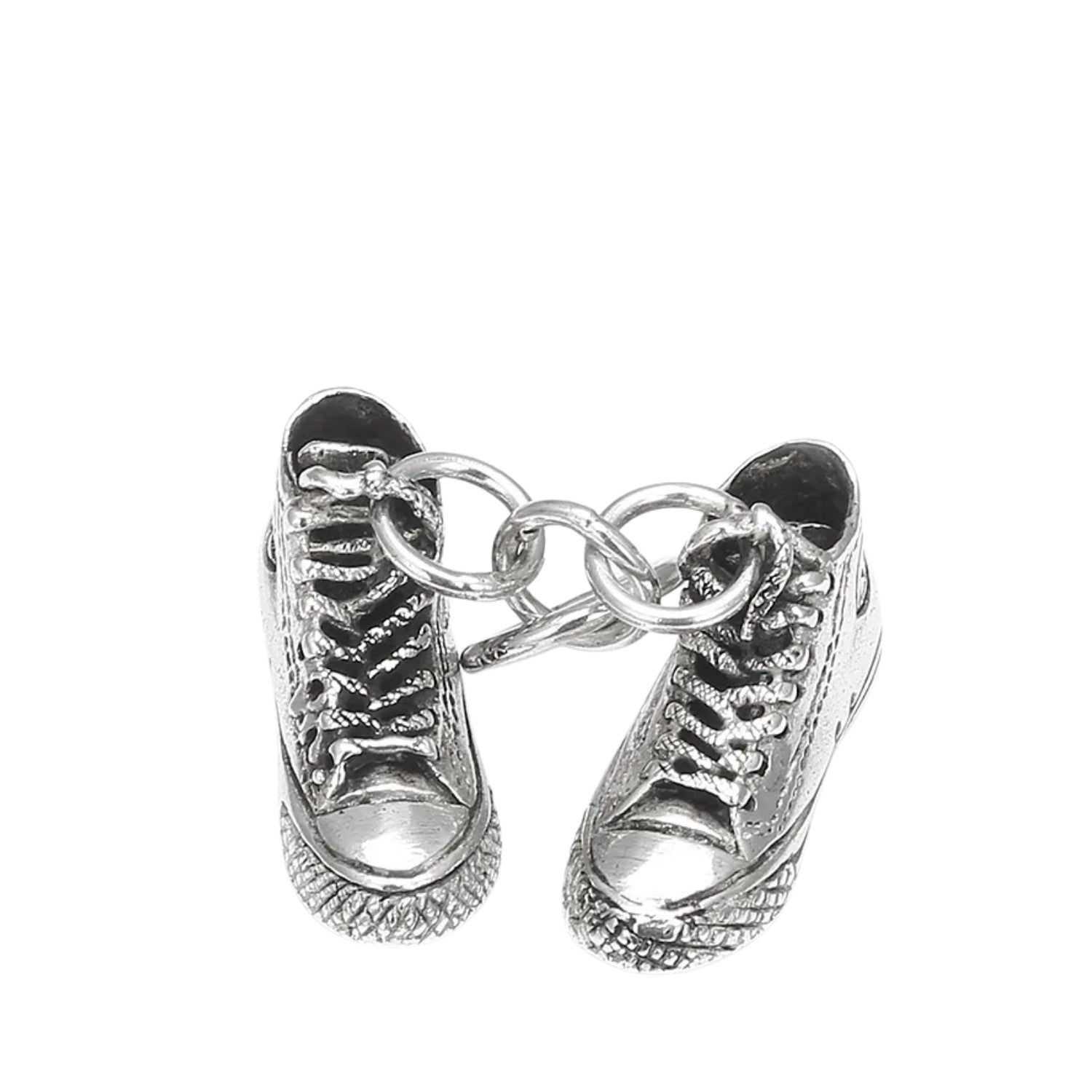 Men's Pendant In The Shape Of A Pair Of Shoes Handcrafted 925 Sterling Silver