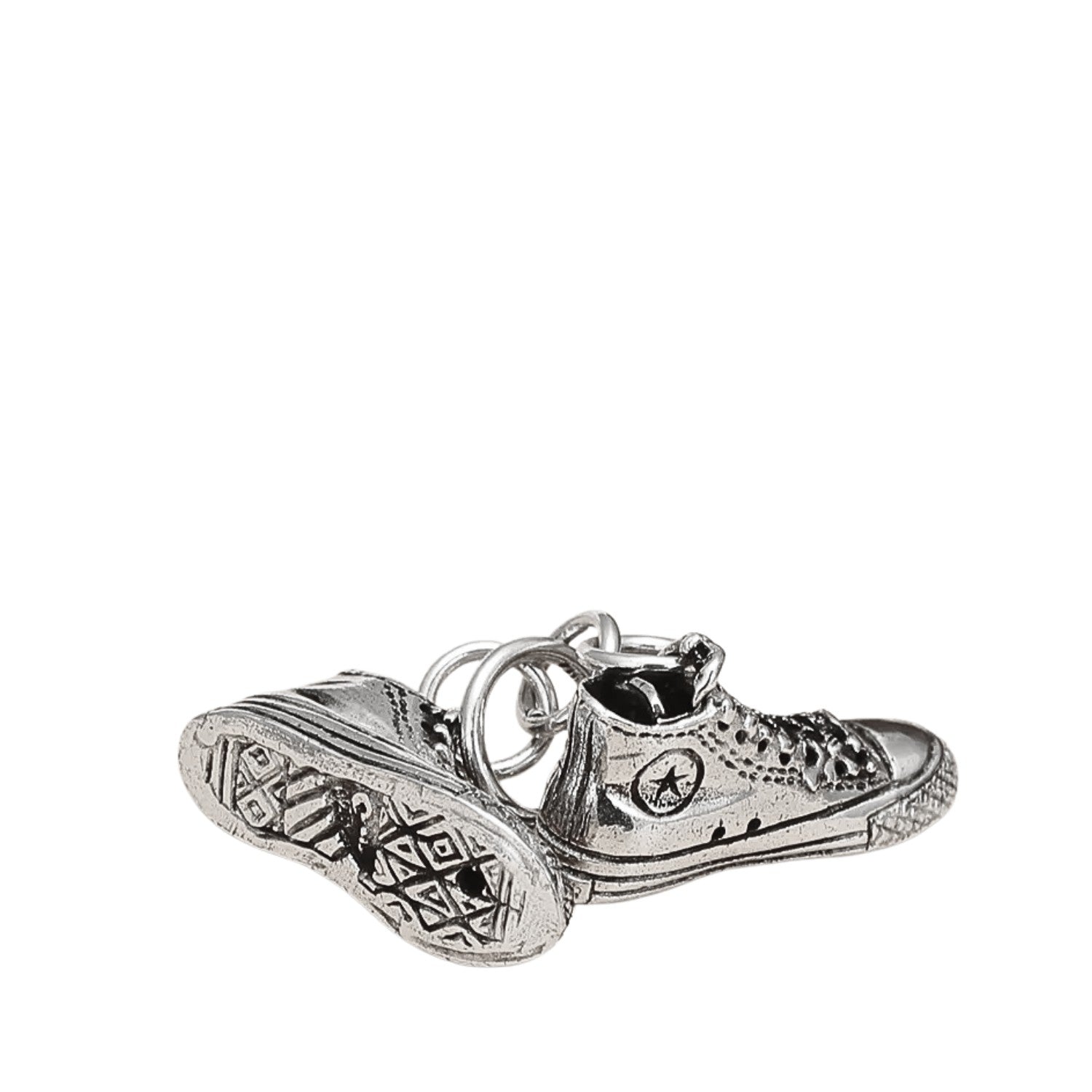 Men's Pendant In The Shape Of A Pair Of Shoes Handcrafted 925 Sterling Silver