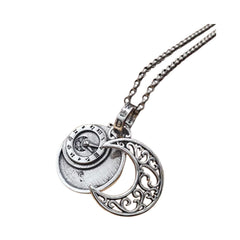 Men's Pendant In The Shape Of A Watch Handcrafted 925 Sterling Silver