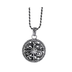 Men's Round Pendant Handcrafted 925 Sterling Silver