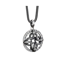 Men's Snake Pendant Handcrafted 925 Sterling Silver