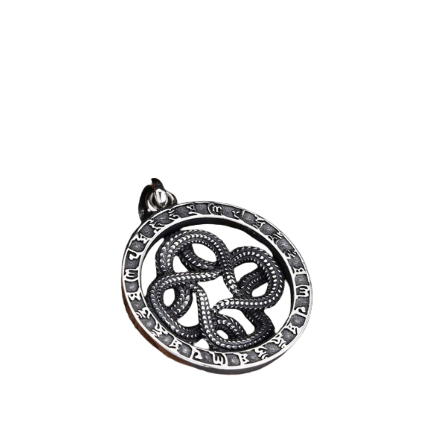 Men's Snake Pendant Handcrafted 925 Sterling Silver