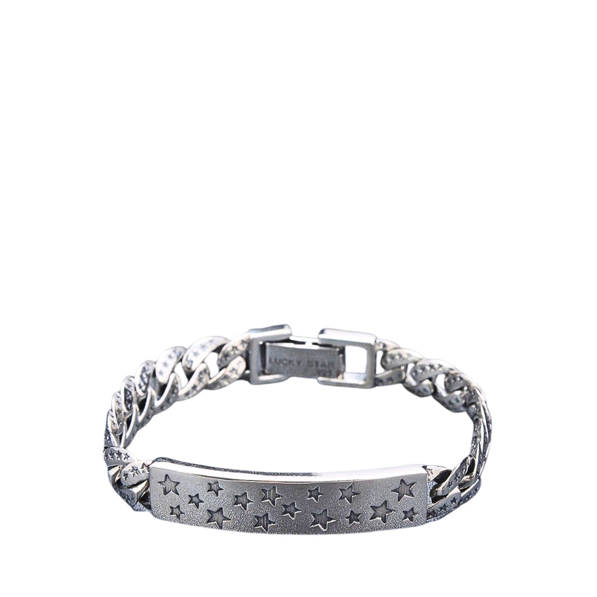 Men's Star Link Bracelet Handcrafted 925 Sterling Silver
