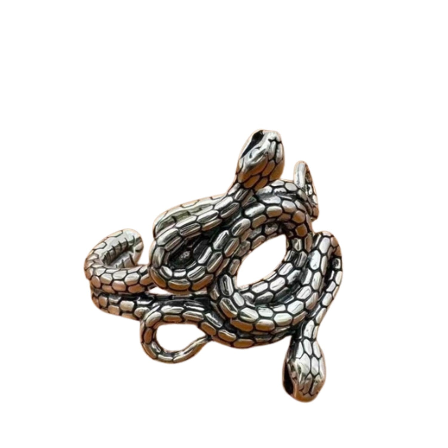 Men's Ring With Snake Design Handcrafted 925 Sterling Silver