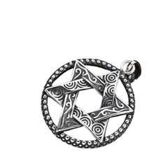 Men's Star-shaped Pendant Handcrafted 925 Sterling Silver