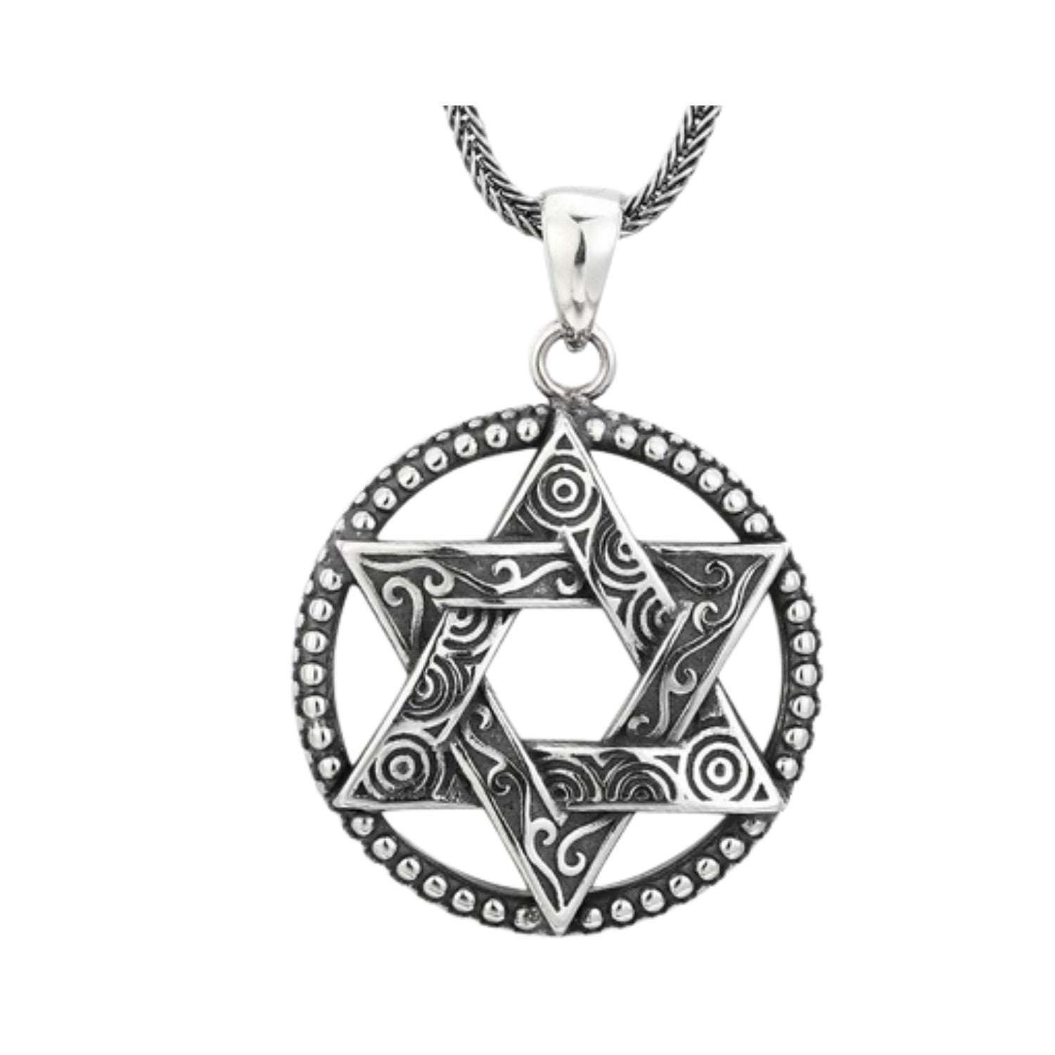 Men's Star-shaped Pendant Handcrafted 925 Sterling Silver