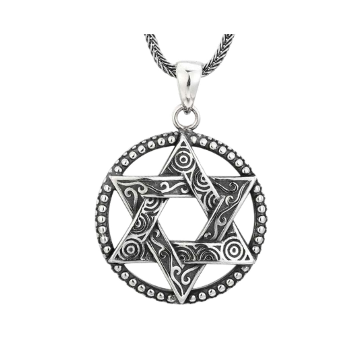 Men's Star-shaped Pendant Handcrafted 925 Sterling Silver
