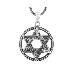 Men's Star-shaped Pendant Handcrafted 925 Sterling Silver