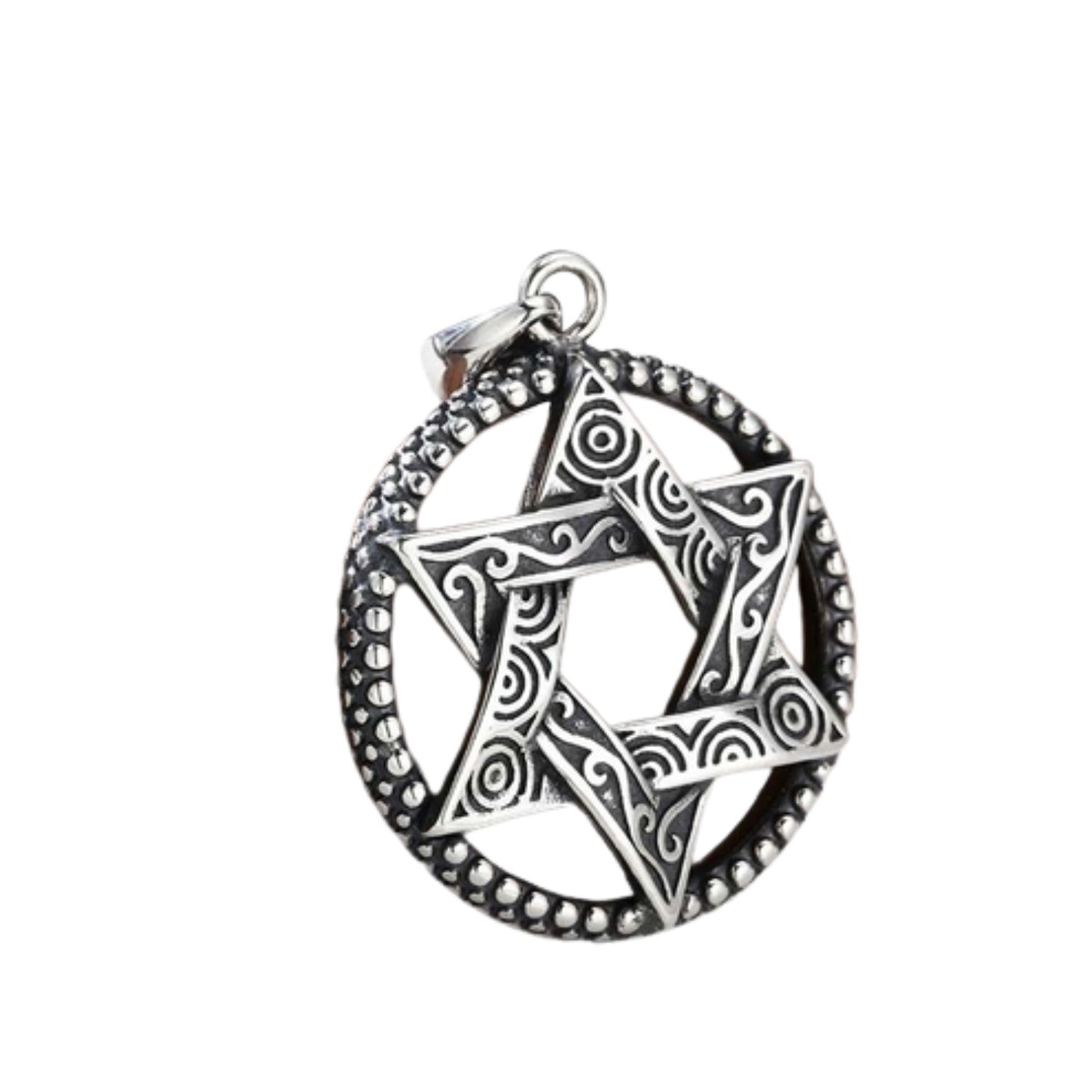 Men's Star-shaped Pendant Handcrafted 925 Sterling Silver