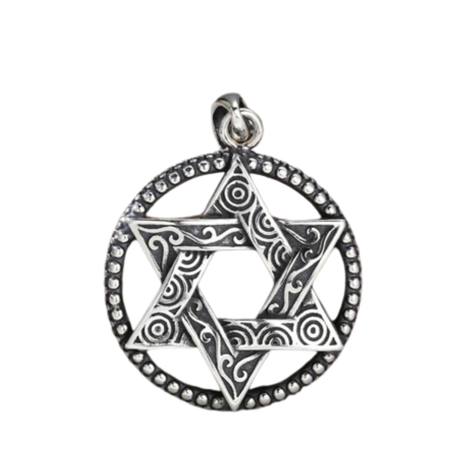 Men's Star-shaped Pendant Handcrafted 925 Sterling Silver