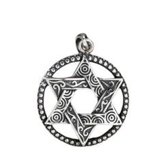 Men's Star-shaped Pendant Handcrafted 925 Sterling Silver