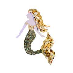 Mermaid Seashell Art Painting