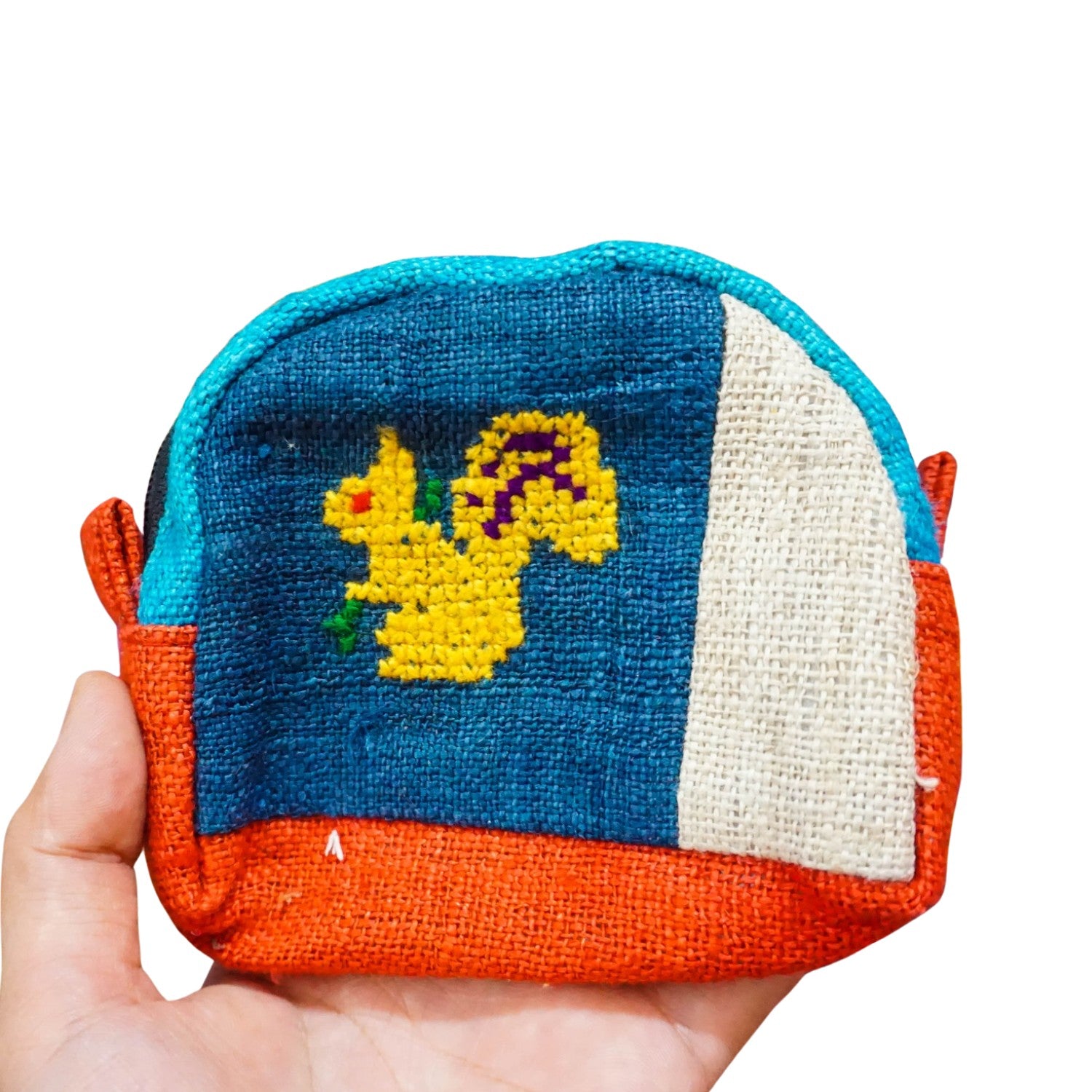 Mini Hand-Woven Brocade Wallet 1