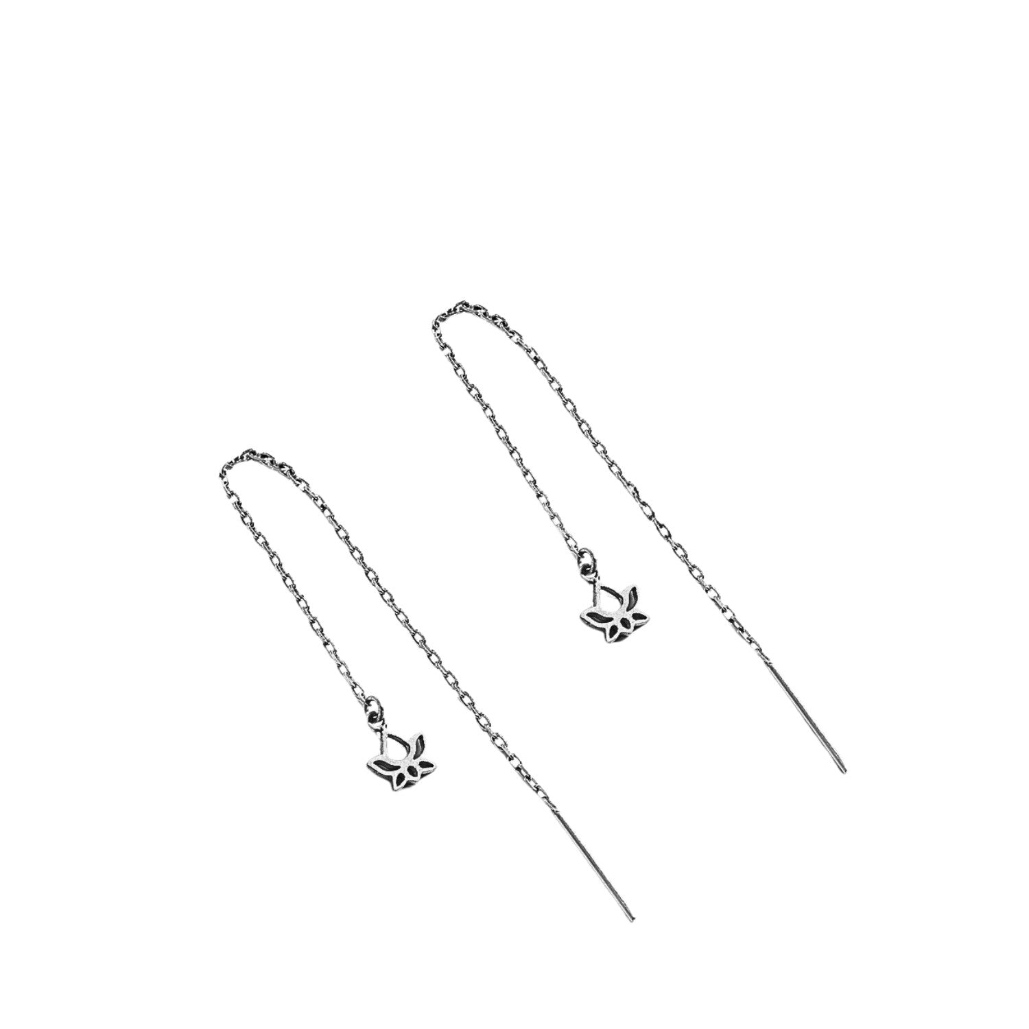Mini Lotus Earrings For Women Handcrafted 925 Sterling Silver
