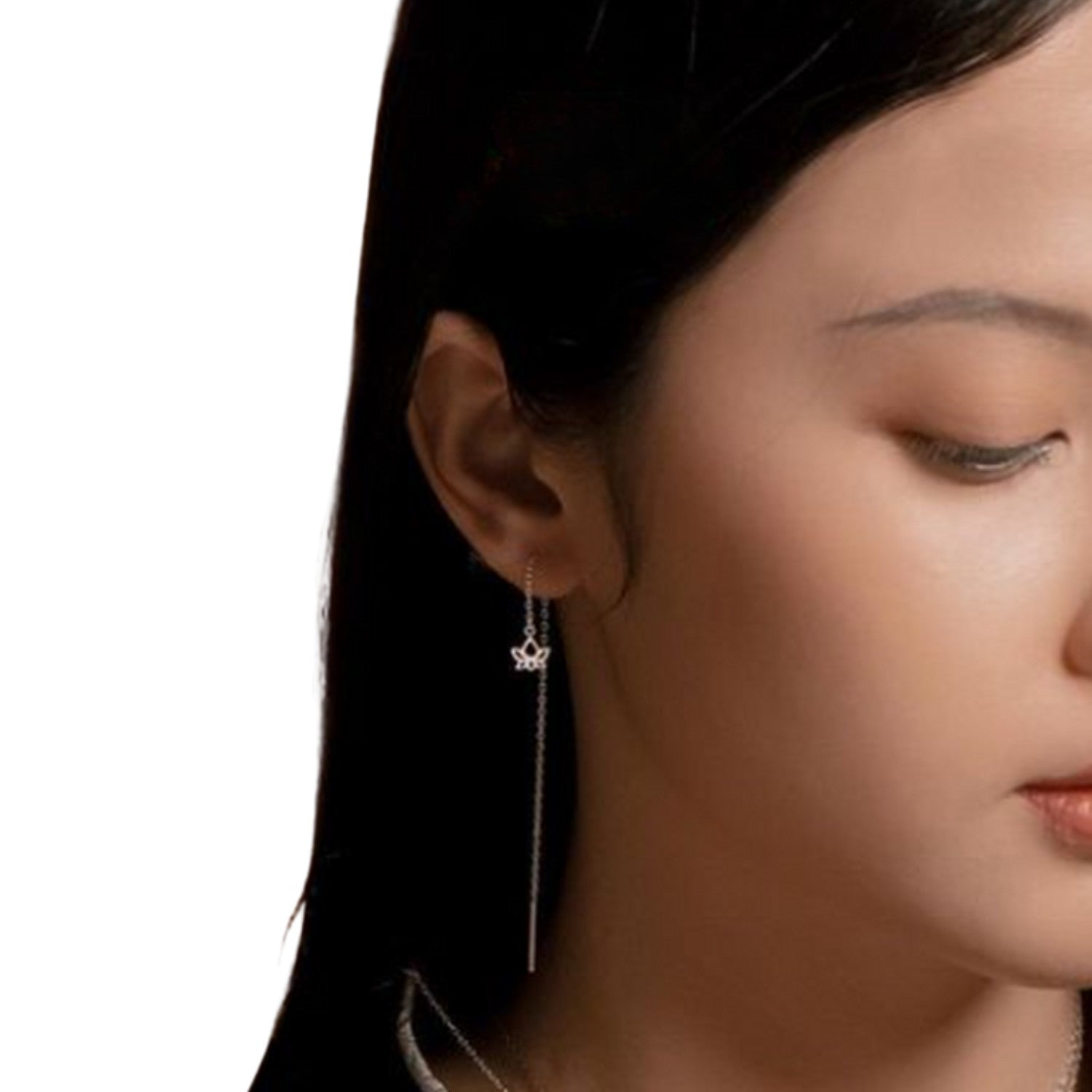 Mini Lotus Earrings For Women Handcrafted 925 Sterling Silver