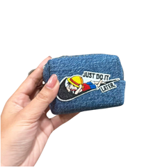 Handmade Upcycled Denim Mini Box Wallet 1