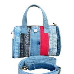 Handmade Upcycled Denim Mini Crossbody Bag