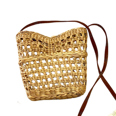 Mini Water Hyacinth Crossbody Bag