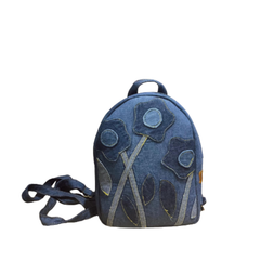 Handmade Upcycled Denim Mini Backpack