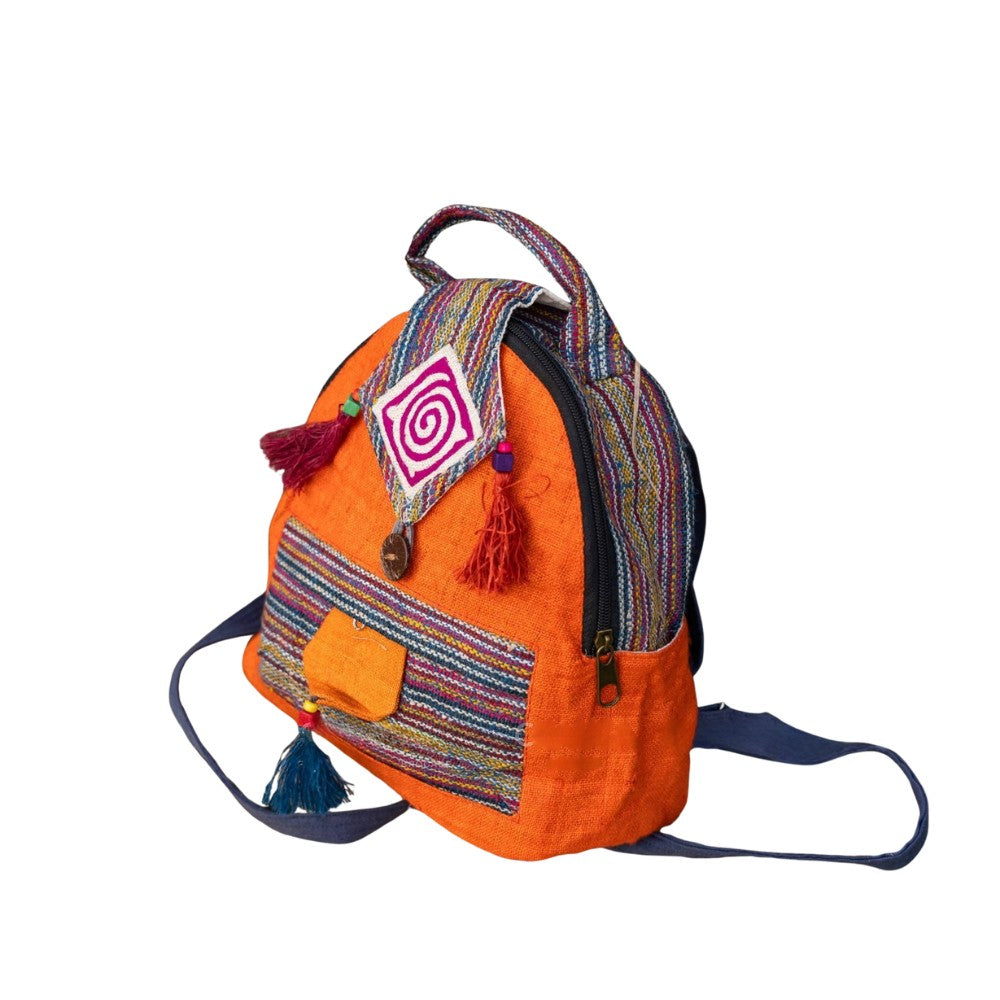 Mini Hand-woven Brocade Backpack