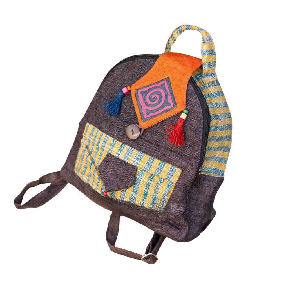 Mini Hand-woven Brocade Backpack