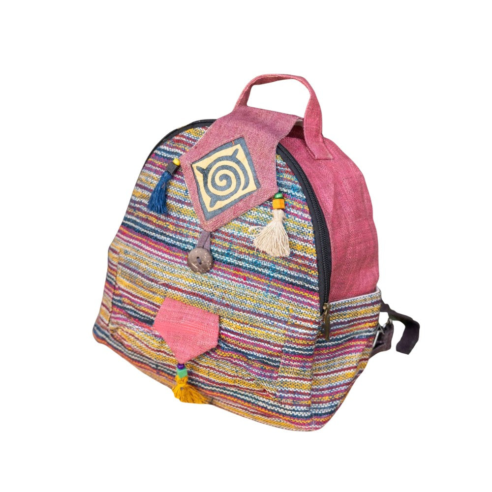 Mini Hand-woven Brocade Backpack
