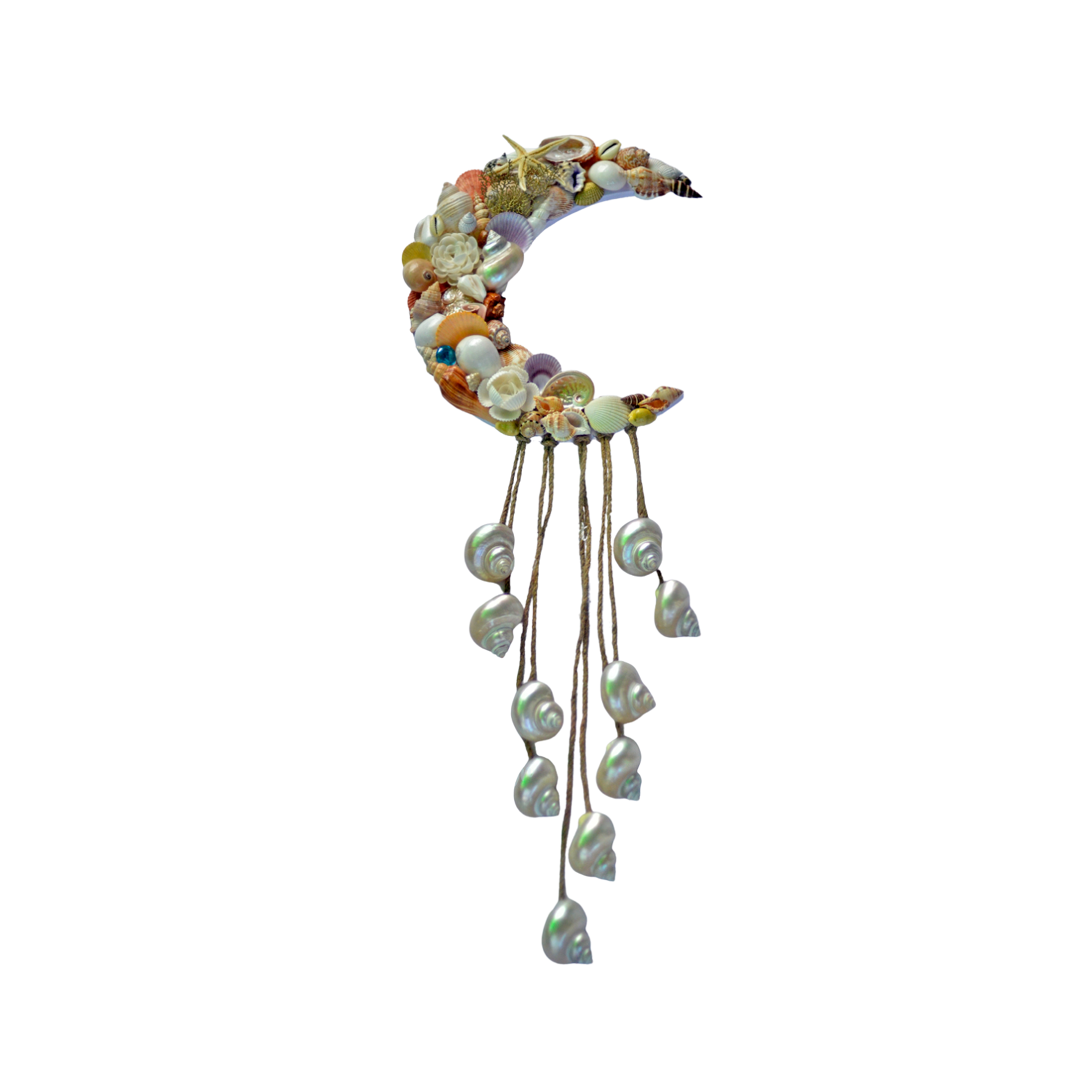 Moon Painting From Seashell