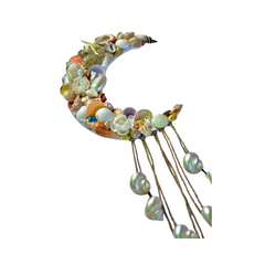 Moon Painting From Seashell