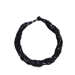 Multi Strand Necklace Mulberry Silk Handcrafted