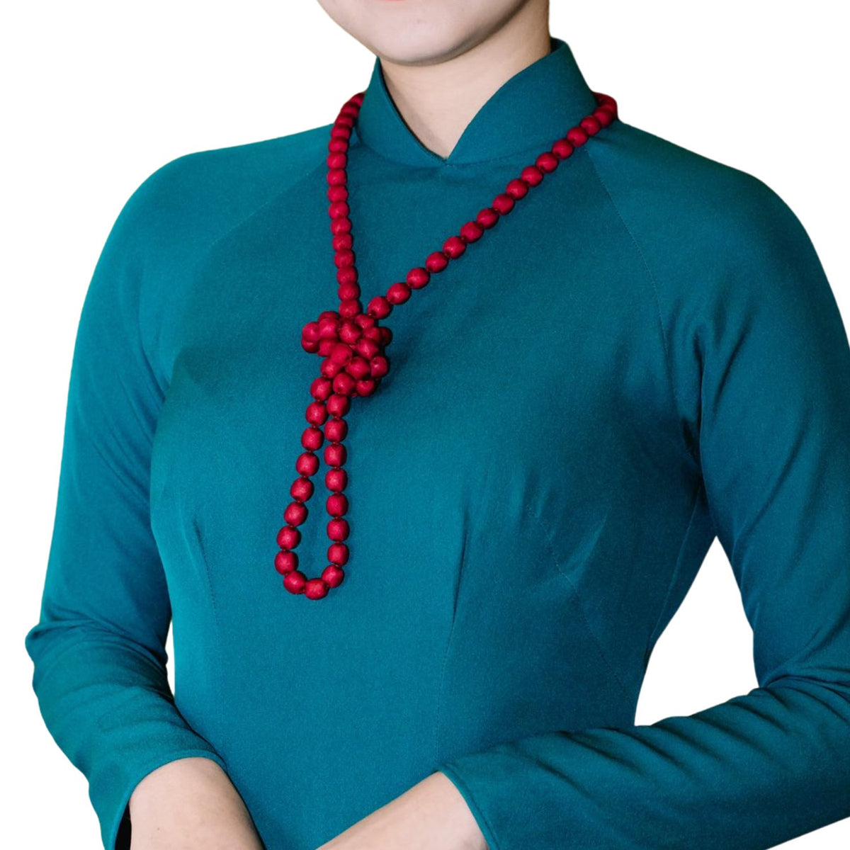 Necklace Mulberry Silk Handcrafted