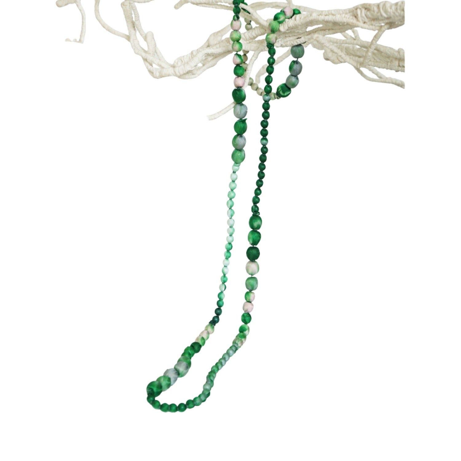 Necklace Mulberry Silk Handcrafted 3
