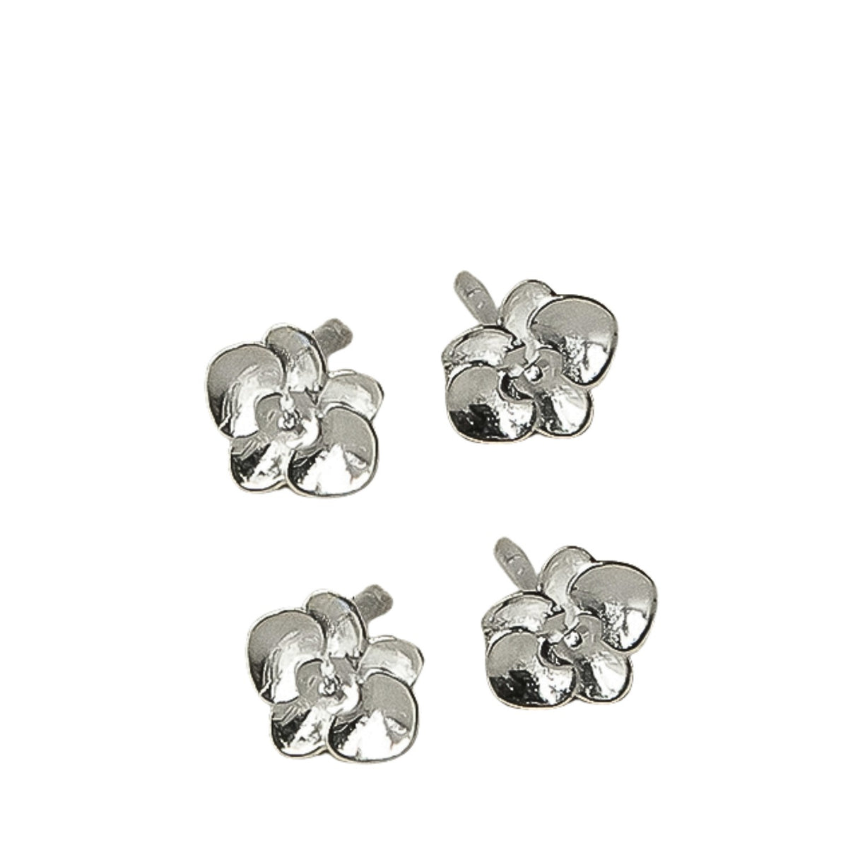 Orchid-shaped Earrings For Women Handcrafted 925 Sterling Silver