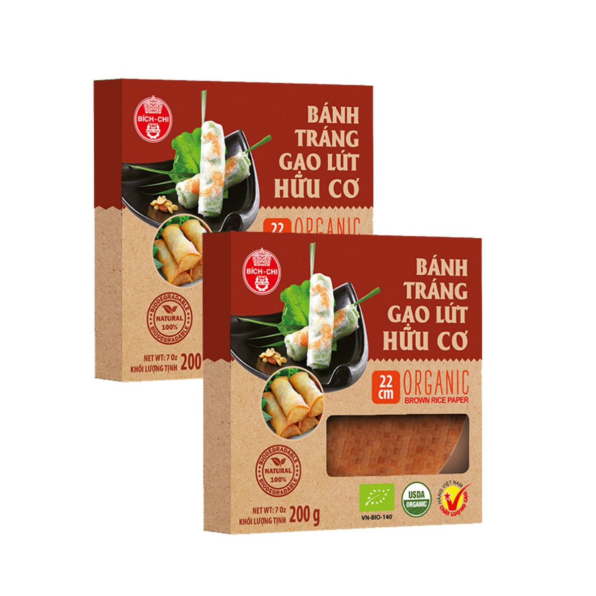 Organic Brown Rice Paper Wrappers