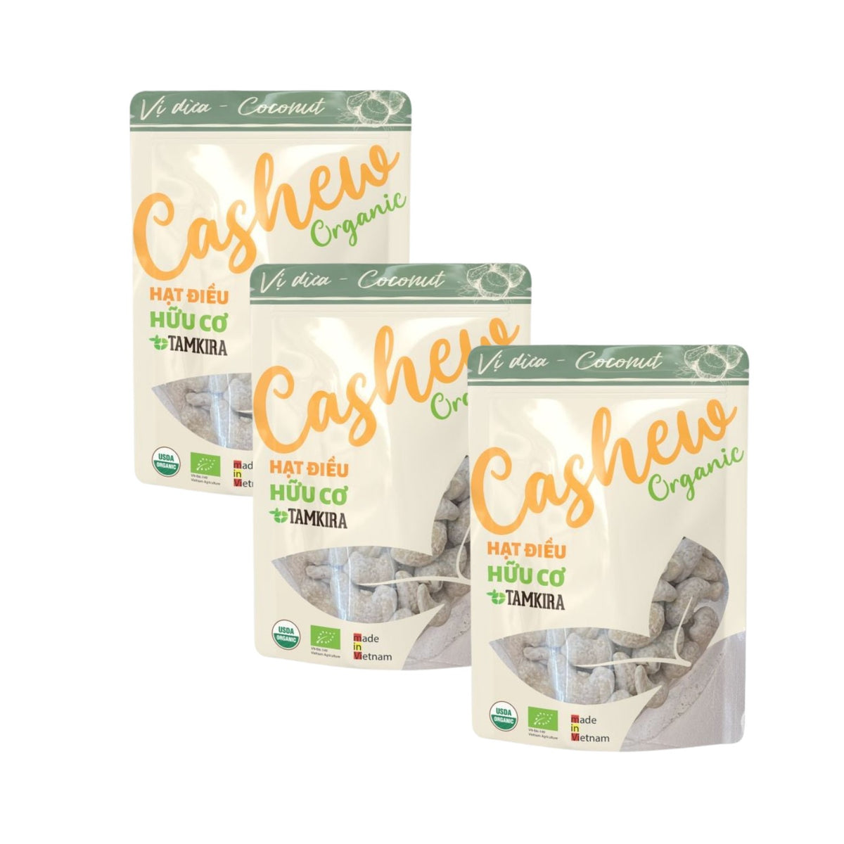 Organic Cashew Nuts with Coconut Flavor