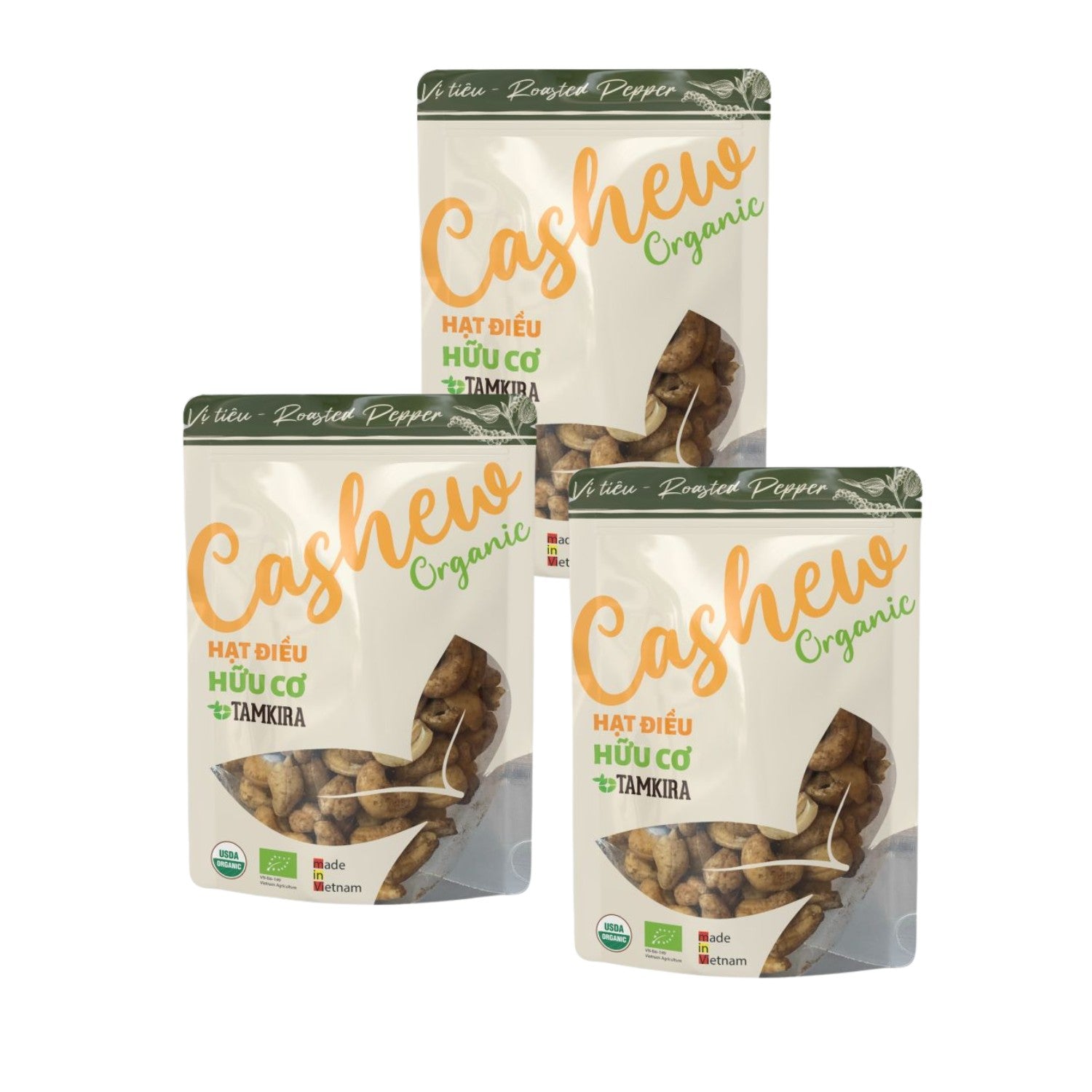 Organic Cashew Nuts with Salt Pepper Flavor