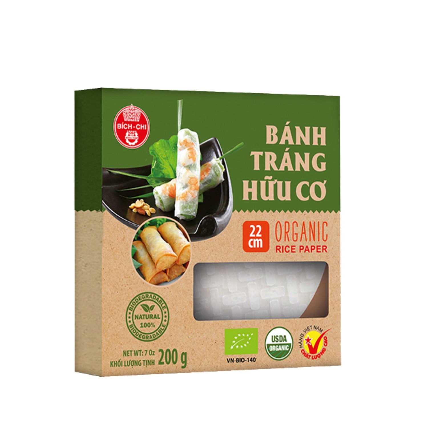 Organic Rice Paper Wrappers