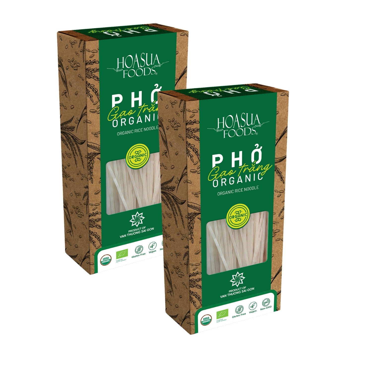 Organic white rice pho