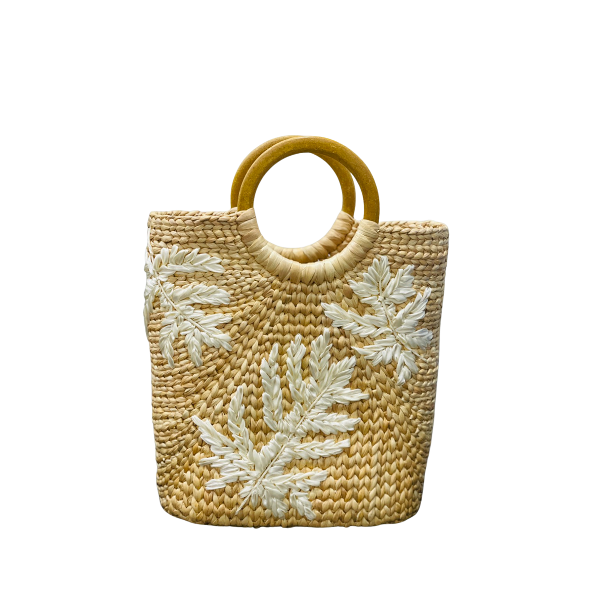 Oval Water Hyacinth Shoulder Bag 2