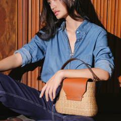 Water Hyacinth Handbag Peony