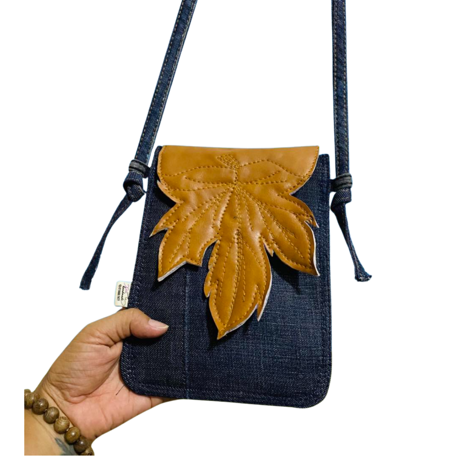 Handmade Upcycled Denim Phone Bag