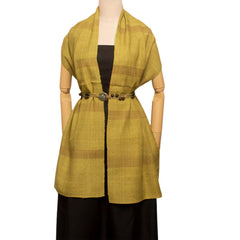 Plaid Scarf Mulberry Silk Handcrafted