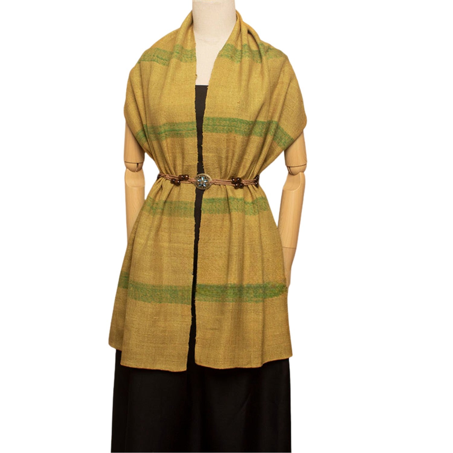 Plaid Scarf Mulberry Silk Handcrafted