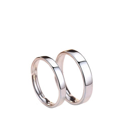 Plain Couple Rings Handcrafted 925 Sterling Silver