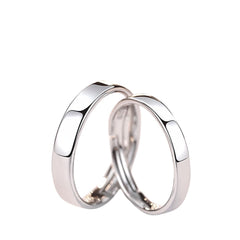 Plain Couple Rings Handcrafted 925 Sterling Silver