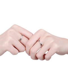 Plain Couple Rings Handcrafted 999 Fine Silver