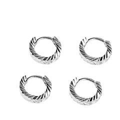 Plain Earrings For Women Handcrafted 925 Sterling Silver